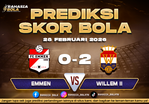 Prediksi Skor Bola Emmen vs Willem II 28 Februari 2026