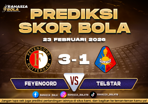 Prediksi Skor Bola Feyenoord vs Telstar 23 Februari 2026