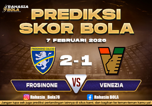 Prediksi Skor Bola Frosinone vs Venezia 7 Februari 2026