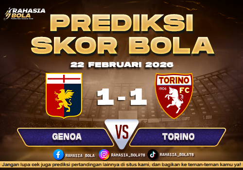 Prediksi Skor Bola Genoa vs Torino 22 Februari 2026