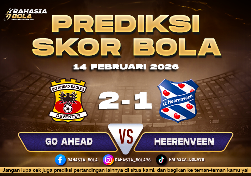 Prediksi Skor Bola Go Ahead vs Heerenveen 14 Februari 2026