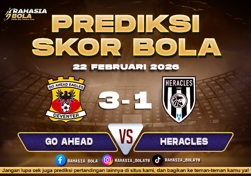 Prediksi Skor Bola Go Ahead vs Heracles 22 Februari 2026