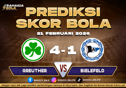 Prediksi Skor Bola Greuther vs Bielefeld 21 Februari 2026