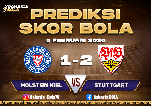 Prediksi Skor Bola Holstein Kiel vs Stuttgart 5 Februari 2026