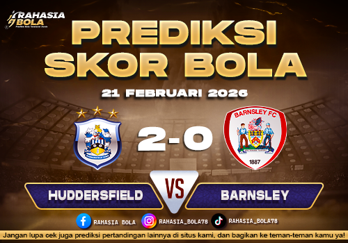 Prediksi Skor Bola Huddersfield vs Barnsley 21 Februari 2026