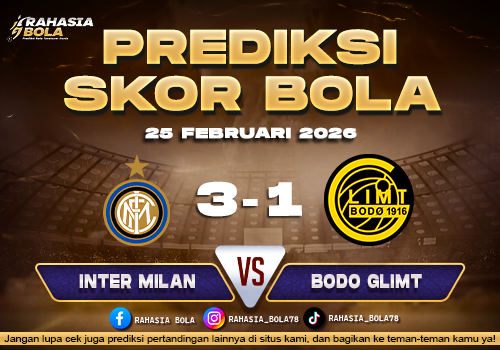 Prediksi Skor Bola Inter Milan vs Bodo Glimt 25 Februari 2026