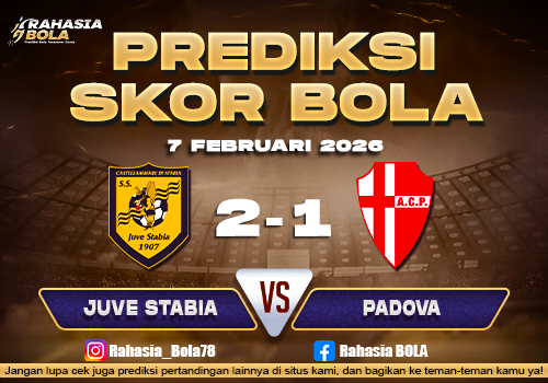 Prediksi Skor Bola Juve Stabia vs Padova 7 Februari 2026
