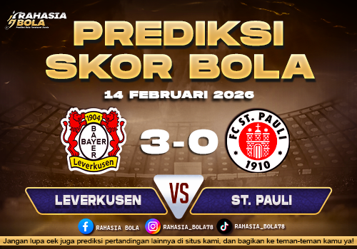 Prediksi Skor Bola Leverkusen vs St. Pauli 14 Februari 2026