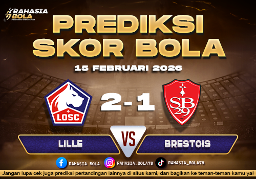 Prediksi Skor Bola Lille vs Brestois 15 Februari 2026