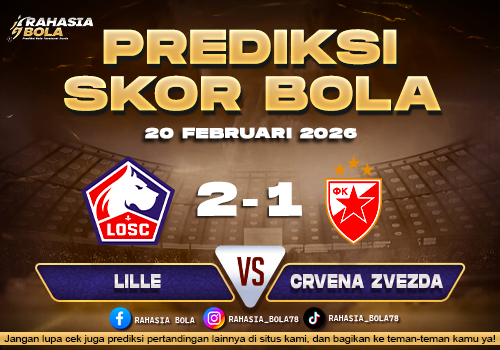 Prediksi Skor Bola Lille vs Crvena Zvezda 20 Februari 2026