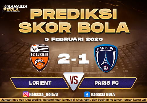 Prediksi Skor Bola Lorient vs Paris FC 5 Februari 2026