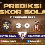 Prediksi Skor Bola Luton vs Bradford City 7 Februari 2026