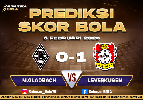 Prediksi Skor Bola M.Gladbach vs Leverkusen 8 Februari 2026