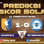 Prediksi Skor Bola Mansfield vs Peterborough 11 Februari 2026