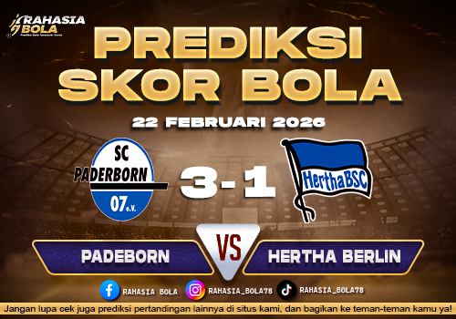 Prediksi Skor Bola Paderborn vs Hertha Berlin 22 Februari 2026