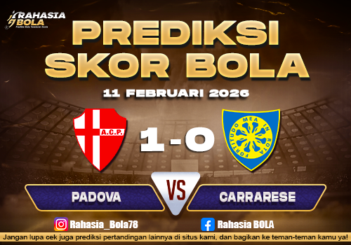 Prediksi Skor Bola Padova vs Carrarese 11 Februari 2026