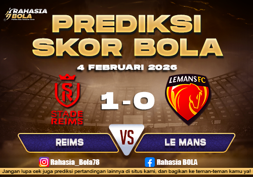 Prediksi Skor Bola Reims vs Le Mans 4 Februari 2026