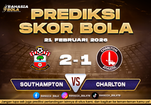 Prediksi Skor Bola Southampton vs Charlton 21 Februari 2026