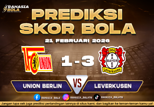 Prediksi Skor Bola Union Berlin vs Leverkusen 21 Februari 2026