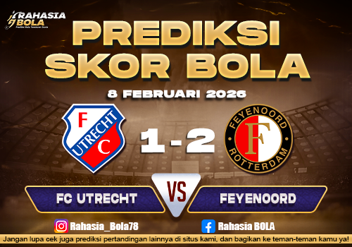 Prediksi Skor Bola Utrecht vs Feyenoord 8 Februari 2026