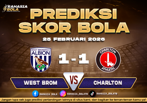 Prediksi Skor Bola West Brom vs Charlton 25 Februari 2026