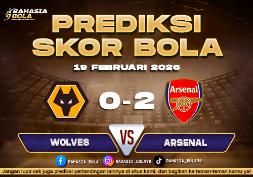 Prediksi Skor Bola Wolverhampton vs Arsenal 19 Februari 2026