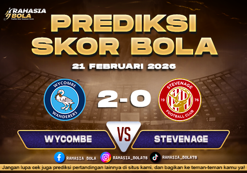 Prediksi Skor Bola Wycombe vs Stevenage 21 Februari 2026