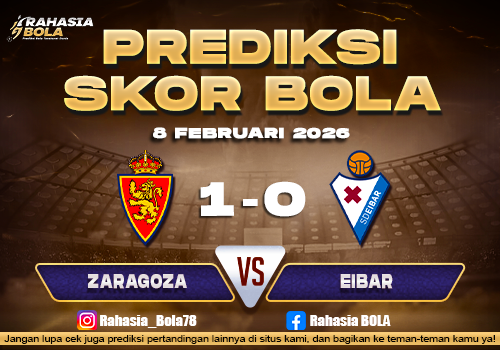 Prediksi Skor Bola Zaragoza vs Eibar 8 Februari 2026