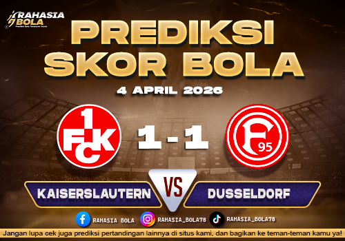 Prediksi Bundesliga 2 Kaiserslautern vs Dusseldorf 4 April 2026