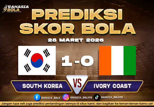 Prediksi Hasil Match South Korea vs Ivory Coast 28 Maret 2026