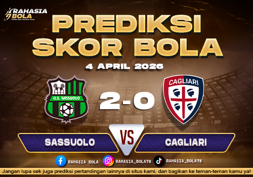 Prediksi Liga Italia Sassuolo vs Cagliari 4 April 2026