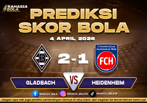 Prediksi Liga Jerman Gladbach vs Heidenheim 4 April 2026