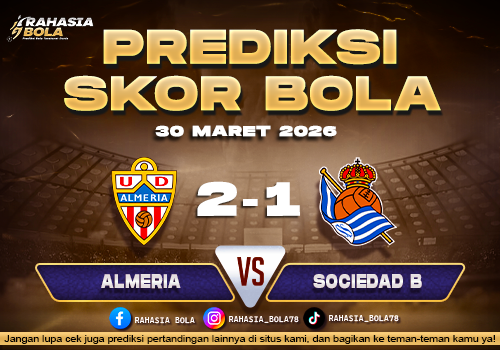 Prediksi Skor Bola Almeria vs Real Sociedad B 30 Maret 2026