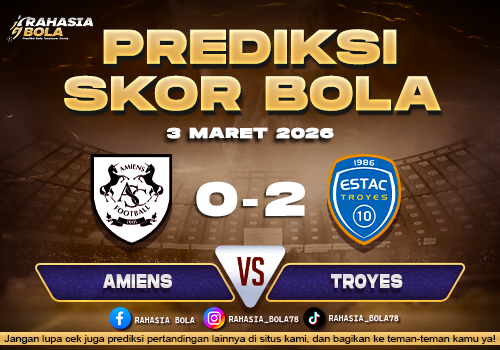 Prediksi Skor Bola Amiens vs Troyes 3 Maret 2026