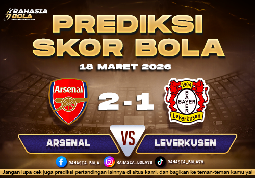 Prediksi Skor Bola Arsenal vs Leverkusen 18 Maret 2026