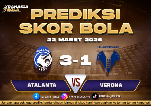 Prediksi Skor Bola Atalanta vs Verona 22 Maret 2026