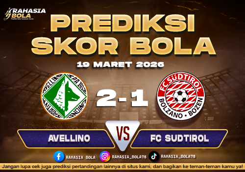 Prediksi Skor Bola Avellino vs Sudtirol 19 Maret 2026