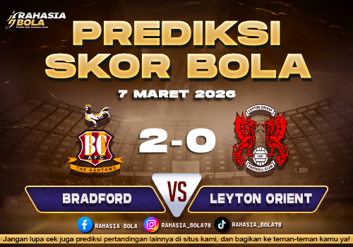 Prediksi Skor Bola Bradford vs Leyton 7 Maret 2026