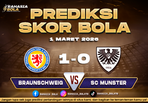 Prediksi Skor Bola Braunschweig vs SC Munster 1 Maret 2026