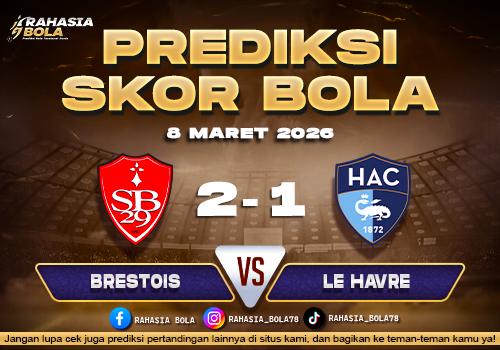 Prediksi Skor Bola Brestois vs Le Havre 8 Maret 2026