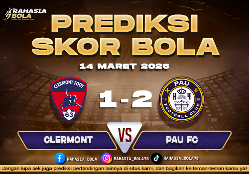 Prediksi Skor Bola Clermont vs Pau 14 Maret 2026
