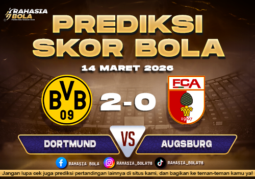 Prediksi Skor Bola Dortmund vs Augsburg 14 Maret 2026