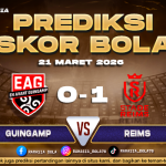 Prediksi Skor Bola Guingamp vs Reims 21 Maret 2026