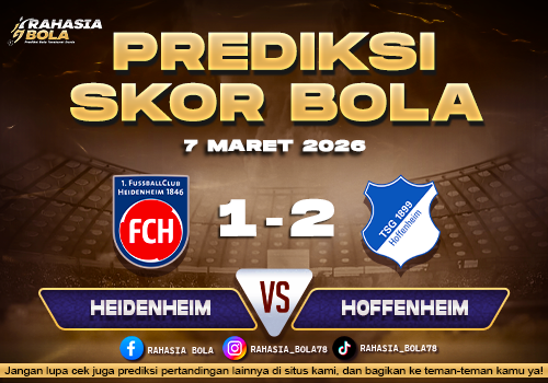 Prediksi Skor Bola Heidenheim vs Hoffenheim 7 Maret 2026