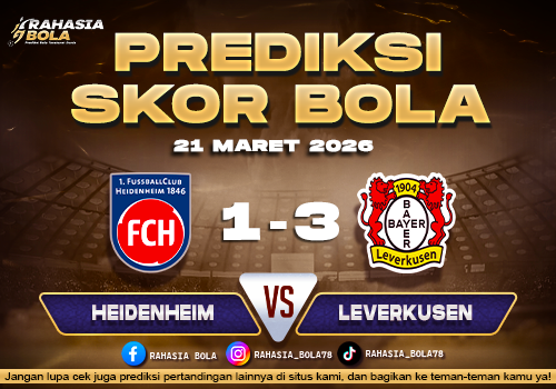 Prediksi Skor Bola Heidenheim vs Leverkusen 21 Maret 2026