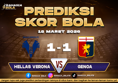 Prediksi Skor Bola Hellas Verona vs Genoa 15 Maret 2026