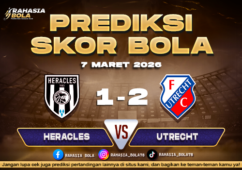 Prediksi Skor Bola Heracles vs Utrecht 7 Maret 2026