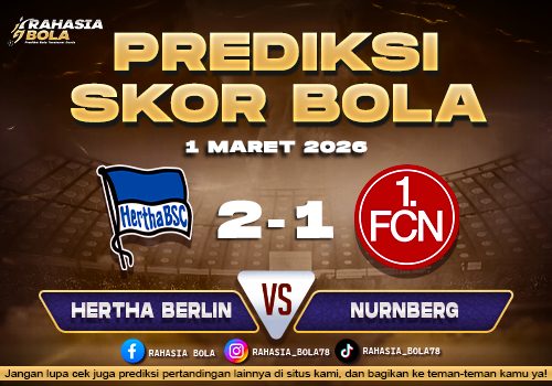 Prediksi Skor Bola Hertha Berlin vs Nurnberg 1 Maret 2026