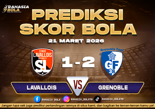 Prediksi Skor Bola Lavallois vs Grenoble 21 Maret 2026