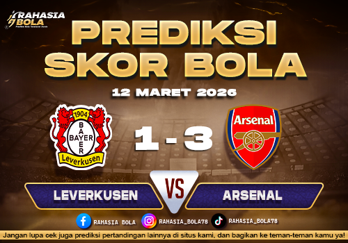 Prediksi Skor Bola Leverkusen vs Arsenal 12 Maret 2026